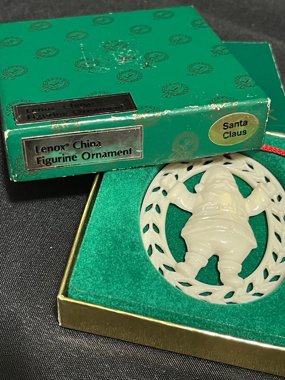 Vintage Lenox 1986 Figurine Ornament in Box - Santa Claus